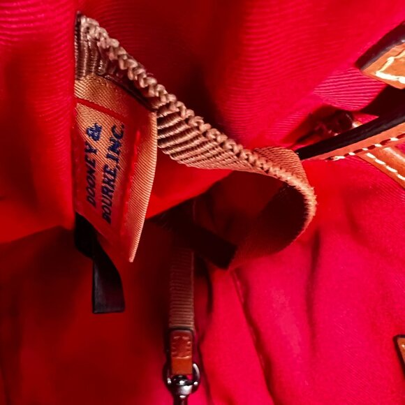 Dooney and Bourke Pebble Grain Small Lexington Shoulder Shopper Bag Dark Brown - Picture 12 of 15